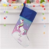 Unicorn Blue Stocking