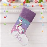 Unicorn Purple Stocking