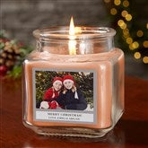 Holiday Photo Personalized 10 oz. Vanilla Bean Candle Jar