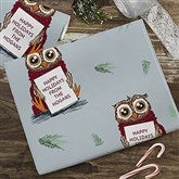 Holiday Owl Personalized Wrapping Paper - 22672