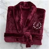 Maroon Fleece Robe-42