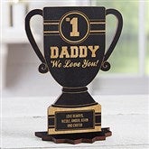 Black Stain Wood Trophy