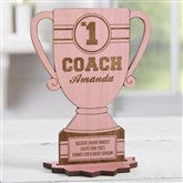 Pink Stain Wood Trophy