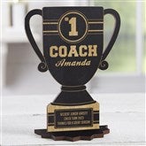 Black Stain Wood Trophy