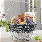 White Easter Basket