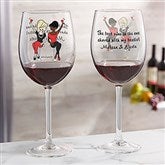 Good Friends Personalised Engraved Wine Glass GFLS-WG 
