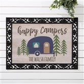 Camper Doormat - Welcome to Our Camper The Friendship is Free - Camping  Front Door Mat 23.6 x 15.7 for Motorhomes RV Room Entrance,Gift