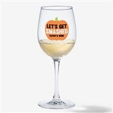 Personalized Halloween Wine Glasses - Lets Get Smashed - 24172