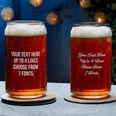 16 oz. Can Beer Glass