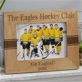 Hockey picture frame personalized, Hockey team gift engraved / 4x6 pho