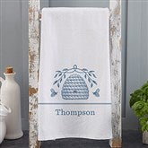 Blue Design Tea Towel