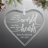 Glass Heart Ornament