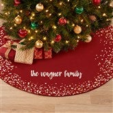 Sparkling Name Personalized Christmas Tree Skirt - 24576