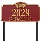 Red/Gold Lawn Sign