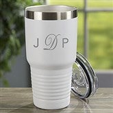 30 oz. White Tumbler