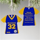 Personalized Volleyball Ornament - Volleyball Sports Jersey - 24912