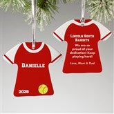 Personalized Softball Ornament - Softball Sports Jersey - 24913