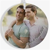 Cute Couple Photo Memories Personalized Photo Ornaments - 24918