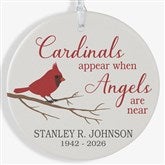 Personalized Cardinal Memorial Ornaments - 24928