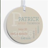 All About Baby Boy Personalized Christmas Ornaments - 24981
