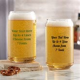 16 oz. Beer Can Glass