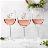 Personalized Vinyl Stemless Rose Champagne Flute