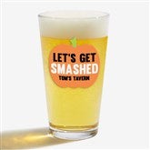 Personalized Halloween Beer Glasses - Lets Get Smashed - 25063