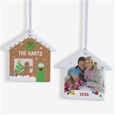 Personalized Gingerbread House Ornaments - 25079