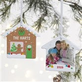 Personalized Gingerbread House Ornaments - 25079