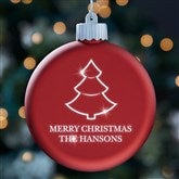 Red LED Glass Ornament