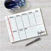 8.5" x 11" Weekly Planner