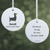 Personalized Dachshund Ornament by philoSophies - 25468