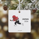 Personalized Football Player Christmas Ornaments by philoSophies - 25556