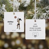 Personalized Basketball Player Christmas Ornaments by philoSophies - 25558