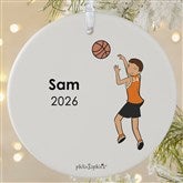 Personalized Basketball Player Christmas Ornaments by philoSophies - 25558