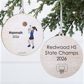 Personalized Basketball Player Christmas Ornaments by philoSophies - 25558