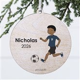 Personalized Soccer Player Christmas Ornaments by philoSophies - 25559