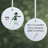 Personalized Baseball Player Christmas Ornaments by philoSophies - 25561
