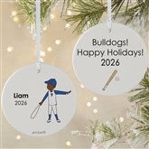 Personalized Baseball Player Christmas Ornaments by philoSophies - 25561