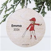 Personalized Baseball Player Christmas Ornaments by philoSophies - 25561