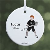 Personalized Lacrosse Player Christmas Ornaments by philoSophies - 25562