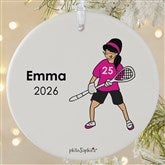 Personalized Lacrosse Player Christmas Ornaments by philoSophies - 25562