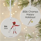 Personalized Softball Player Christmas Ornaments by philoSophies - 25571