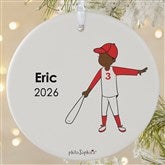 Personalized Softball Player Christmas Ornaments by philoSophies - 25571
