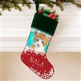 Snowflake Pet Personalized Photo Christmas Stockings - 25658