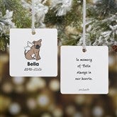 Personalized Bulldog Memorial Ornaments by philoSophies - 25781