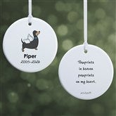 Personalized Dachshund Memorial Ornaments by philoSophies - 25784