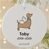 Personalized Dachshund Memorial Ornaments by philoSophies - 25784