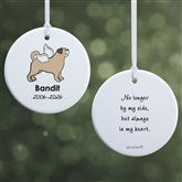 Personalized Puggle Memorial Ornaments by philoSophies - 25785