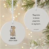 Personalized Labrador Memorial Ornaments by philoSophies - 25786